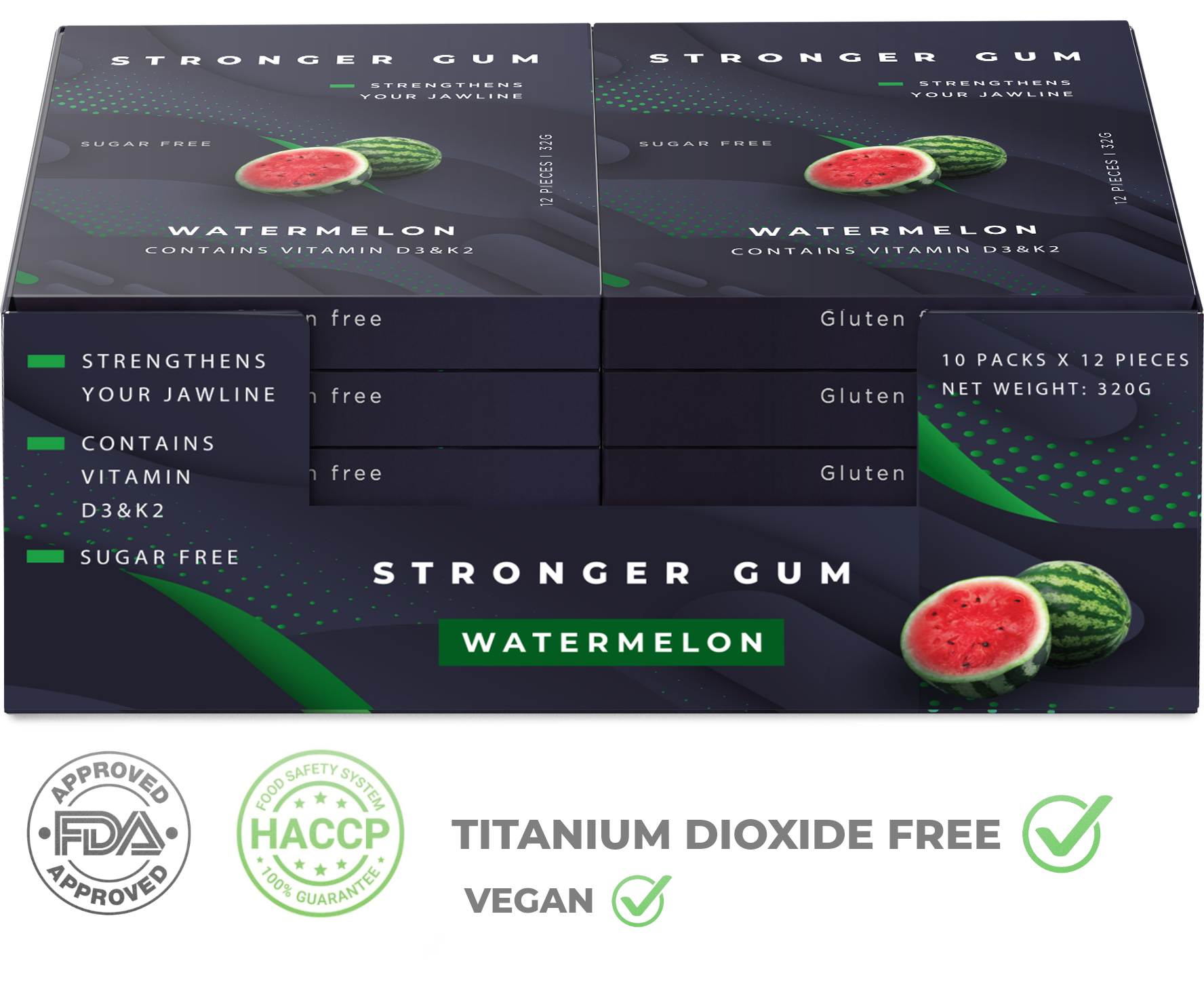 Stronger Gum for developing a strong Jawline. The most effective jaw exerciser for developing aesthetic facial features. Stronger Gum is the leading brand in jawline chewing gum.