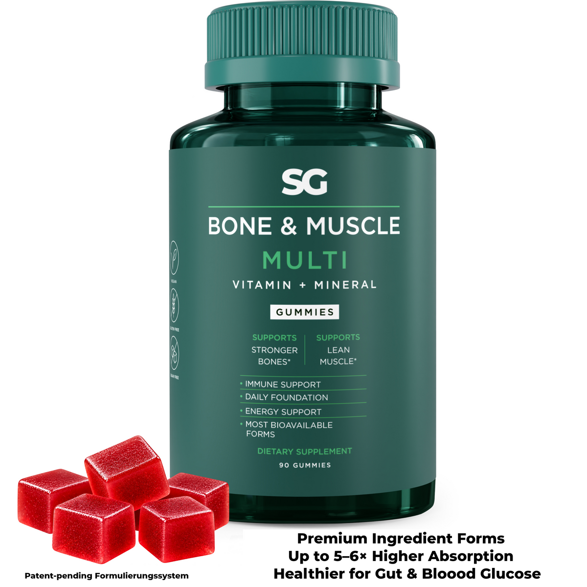 Full Nutrition System: Bone & Muscle - Multivitamin + Minerals, 90 Gummies